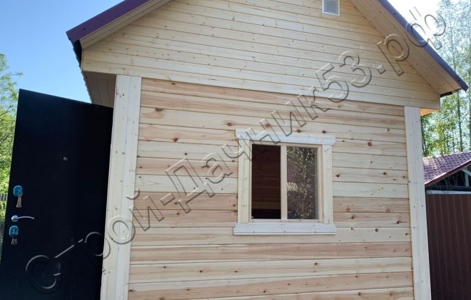 3 Брусовая баня  Б-13, 4х3м, 12 М², Ленинградская область, Выборгский район, г. Приморск (13)